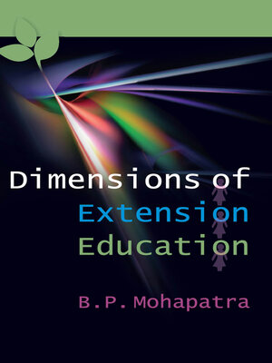 cover image of Dimensions of Extension Education 